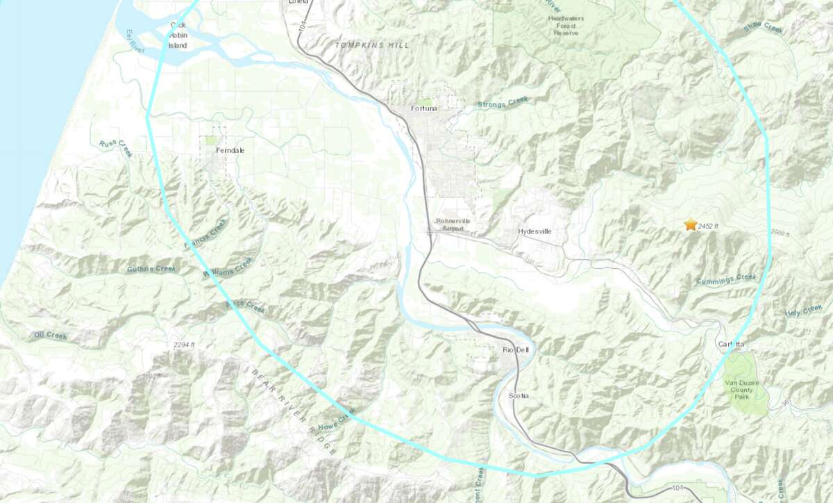 Magnitude 4.2 earthquake strikes near Hydesville, CA