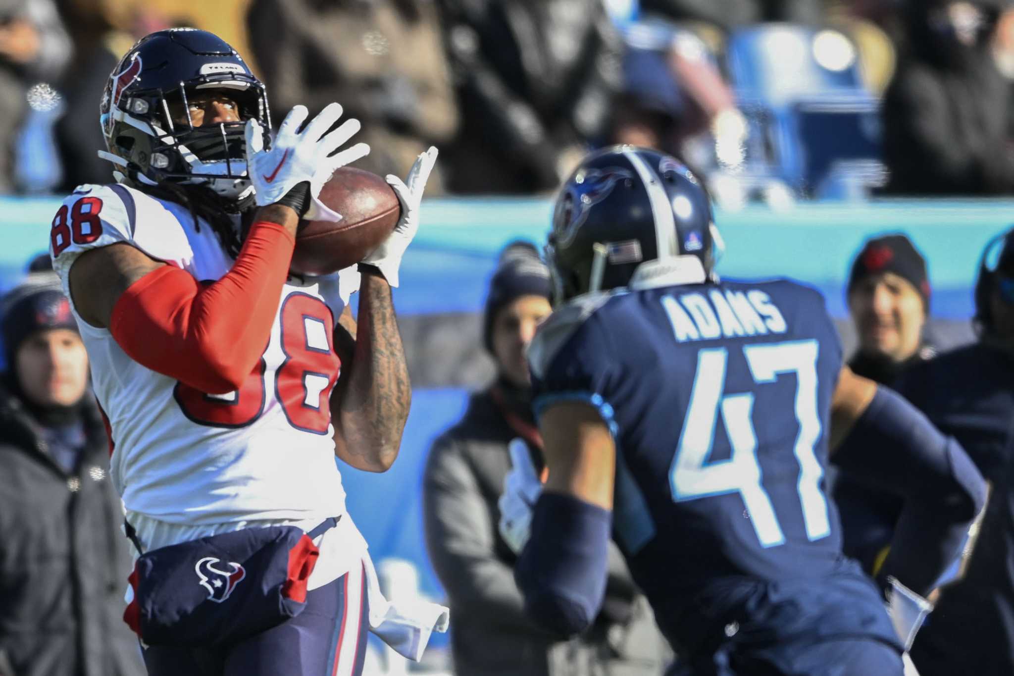 NASHVILLE, TN - DECEMBER 24: Houston Texans quarterback Davis