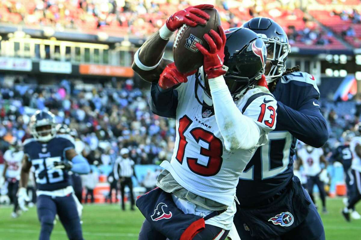 Wide receiver (13) Brandin Cooks of the Houston Texans against the