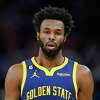 Golden State Warriors forward Andrew Wiggins stands on the court during the first half of an NBA basketball game against the Chicago Bulls in San Francisco, Friday, Dec. 2, 2022. (AP Photo/Godofredo A. Vásquez)