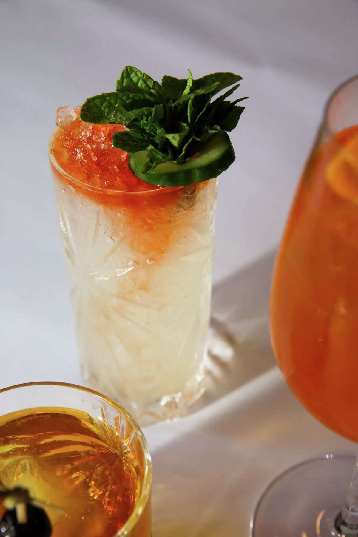Queens Park Swizzle cocktail, mid, at Scala Osteria.