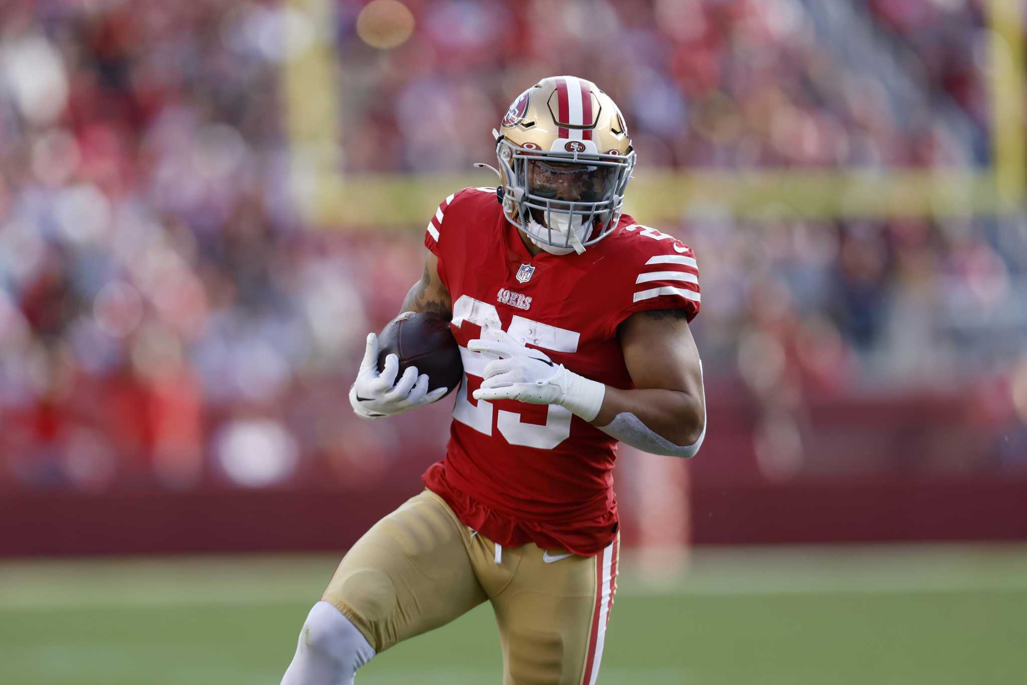 49ers RB Elijah Mitchell (knee) ruled out vs. Titans - National