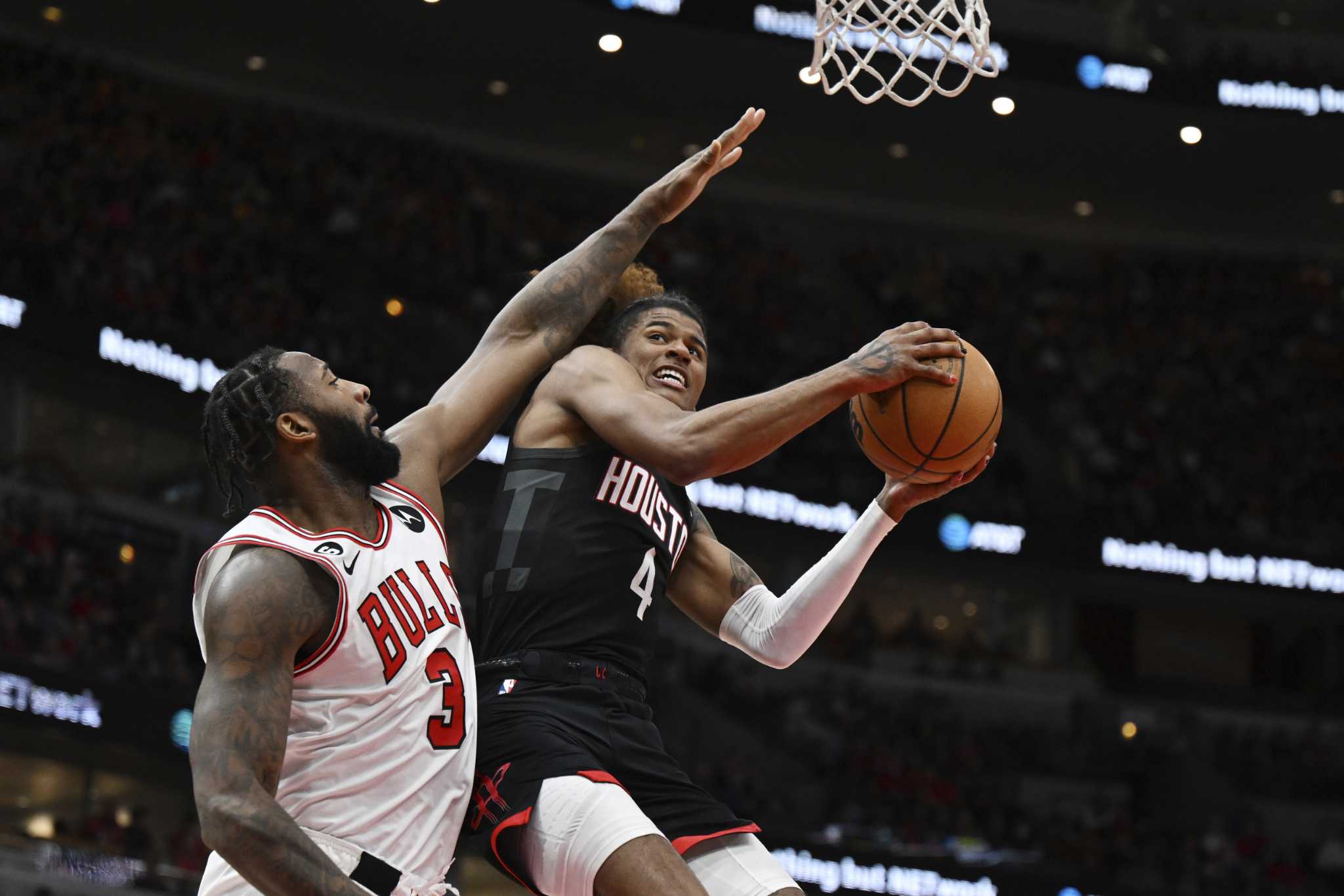 Photos: Bulls lose to Rockets 133-118