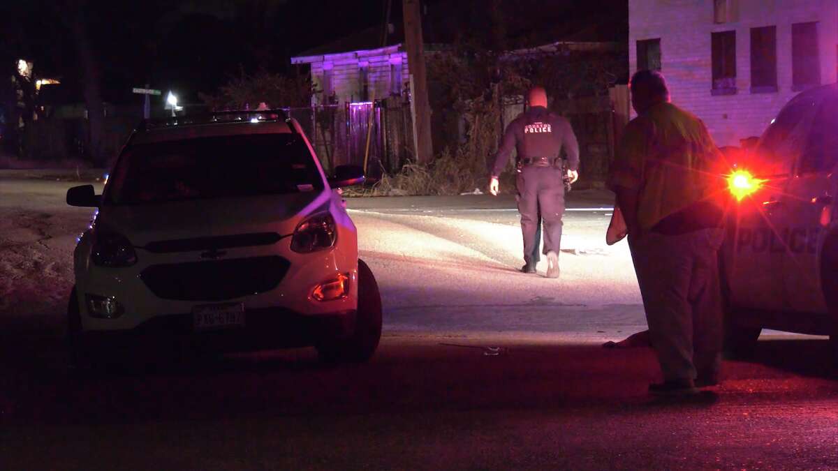 Officers investigate a shooting in south Houston.