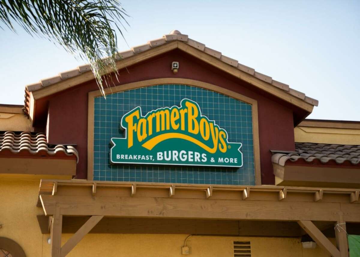 West: Farmer Boys - Year founded: 1981 - Original location: Perris, California - Number of locations: 101 - Current states: Arizona, California, and Nevada The Farmer Boys' name matches the restaurant's intent to serve food locally sourced from local farmers and purveyors. This fast-casual restaurant, founded by the Havadjias family, who immigrated from Cyprus, serves a variety of farm-fresh foods, like burgers and sandwiches, salads, wraps, soups, fries, milkshakes, and more. The Scarecrow is the Farmer Boys' mascot whose mission is to protect and serve farm-fresh food from regions including the Columbia River Basin and Southern California.