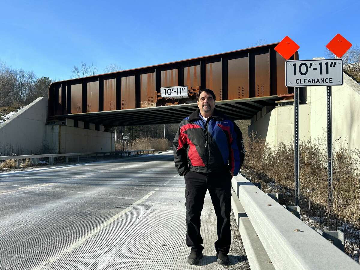 Keith Gordon lives nearby the crash-prone Glenridge Road Bridge in Glenville, NY. “There is no solution,” he said about oversized trucks frequently striking the structure. “Local or not, people aren’t paying attention to the signs.”