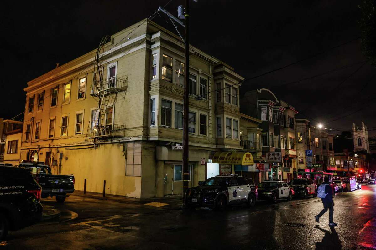 The Tan family lived in a single-room unit in this SRO hotel in Chinatown.