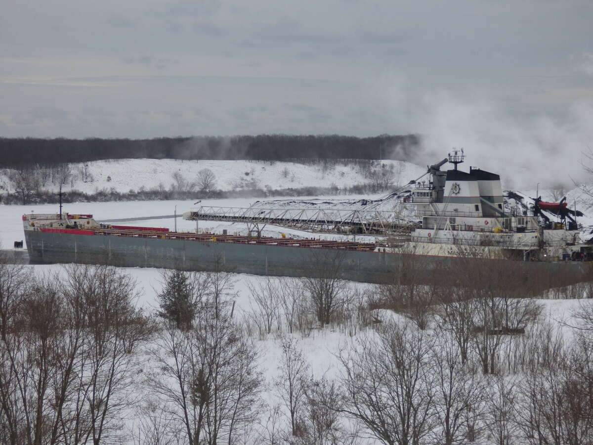 The Manitowoc delivers coal to TES Filer City Station on Dec. 27.