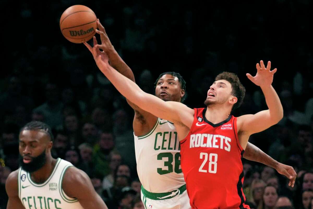 The Celtics used Marcus Smart against Alperen Sengun in the first meeting between the teams this season.