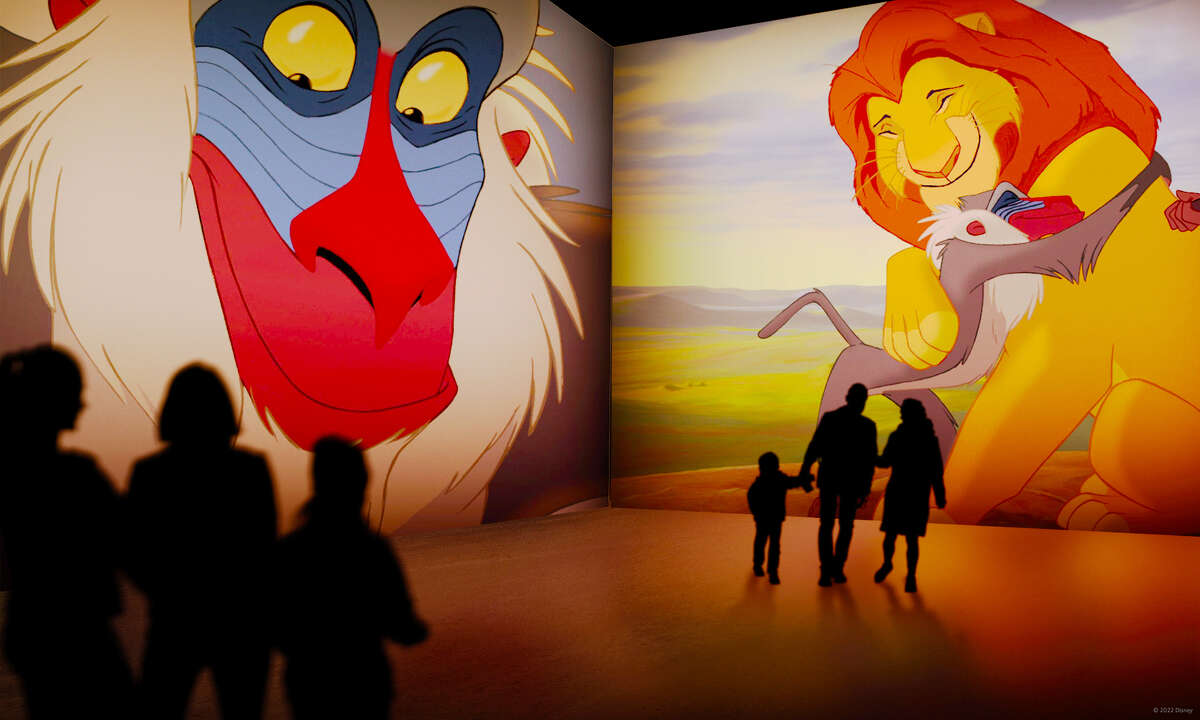 Scenes from "The Lion King" and more than 40 other animated classics will be woven together in "Disney Animation: Immersive Experience." The exhibit will make its San Antonio debut in February.