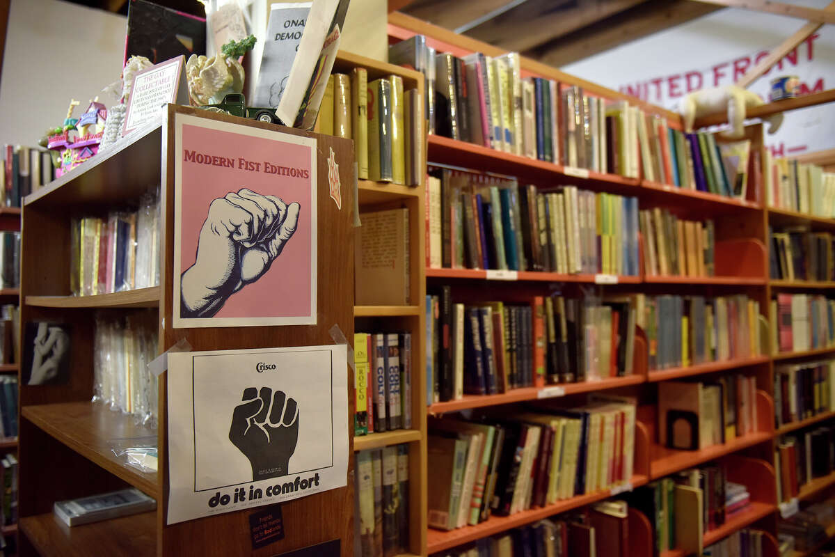An interior view of Bolerium Books, located at 2141 Mission Street, in San Francisco. 