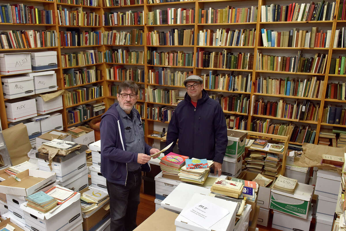 Bolerium Books co-owners John Durham, left, and Alexander Akin.