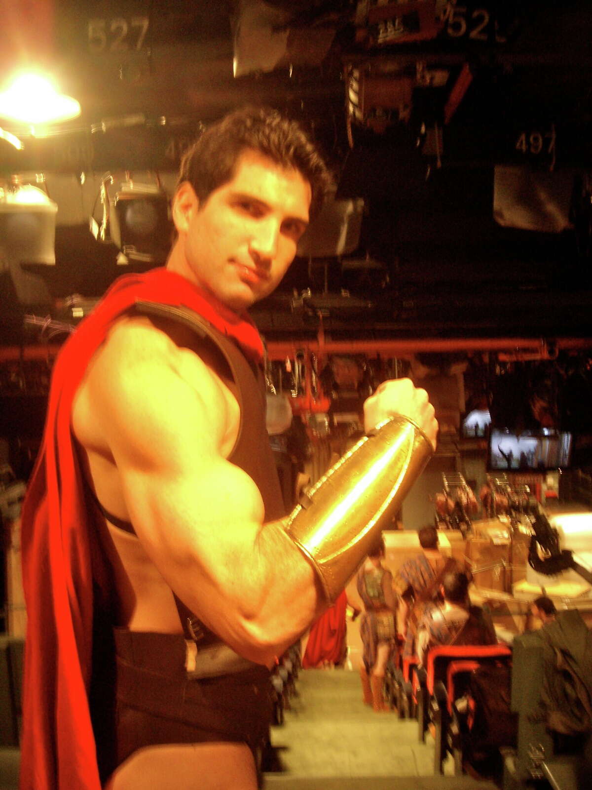 Andrew Ginsburg on the set at "SNL."