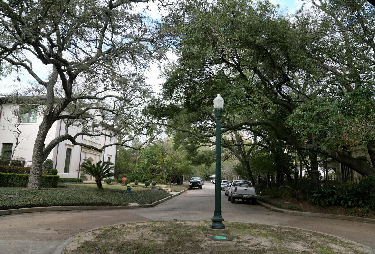 Homes along Waverly Court off Bissonnet are shown Wednesday, Dec. 28, 2022, in Houston. Antisemitic pamphlets were found in the neighborhood last week. 