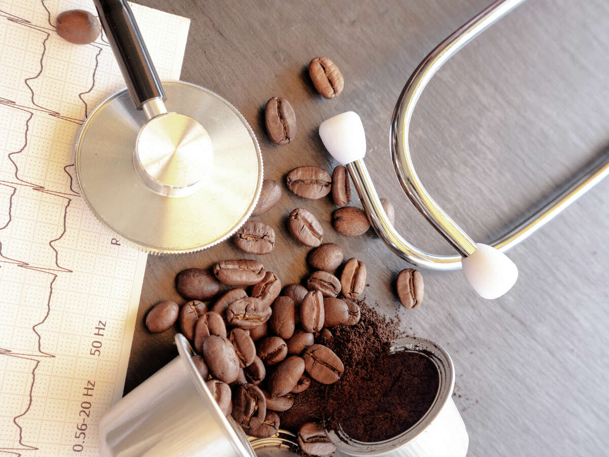 Some research suggests coffee can lower the risk for high blood pressure, also called hypertension, in people who don't already have it. But drinking too much coffee has been shown to raise blood pressure and lead to anxiety, heart palpitations and trouble sleeping.