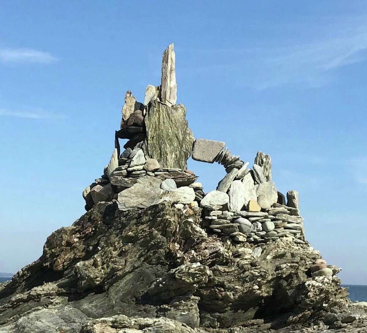 Steven Warzel said he was inspired by Lord of The Rings growing up and rock formations is how he expreses it.
