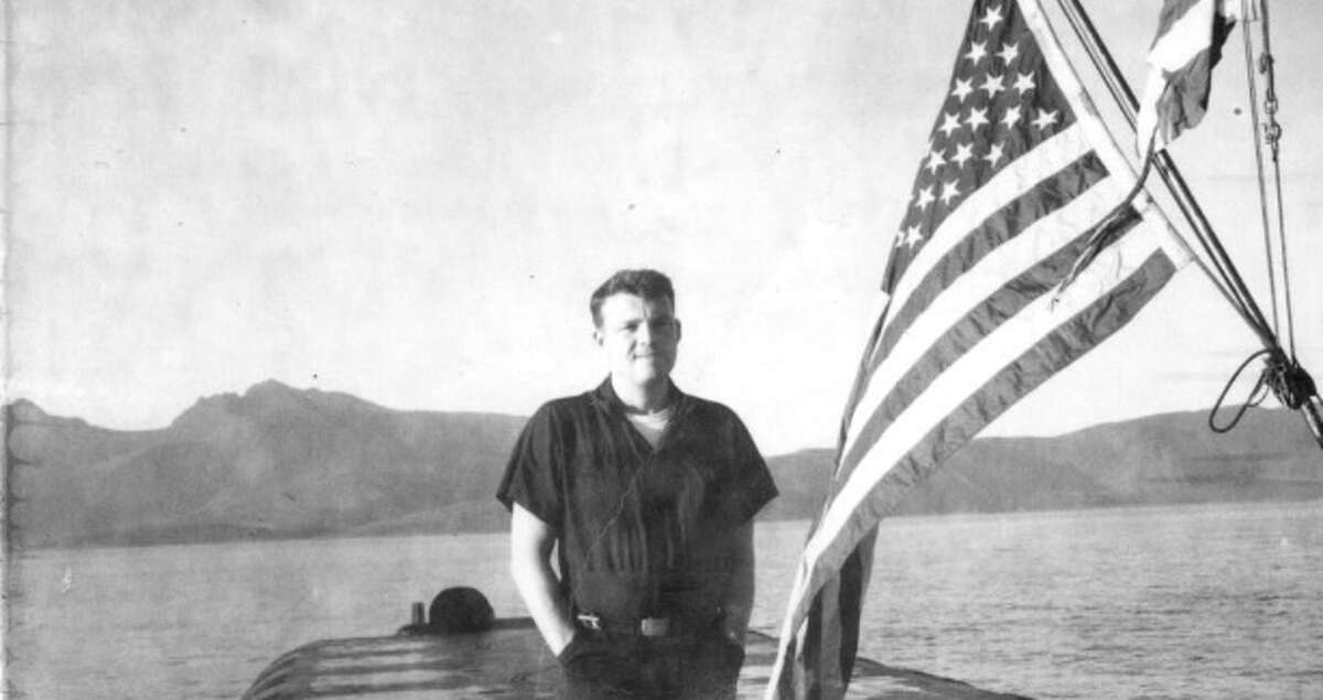 Newt Lamb, fresh out of Texas A&M, aboard the submarine Theodore Roosevelt in the early 1960s as a US Navy sailor. Courtesy: Lamb Family