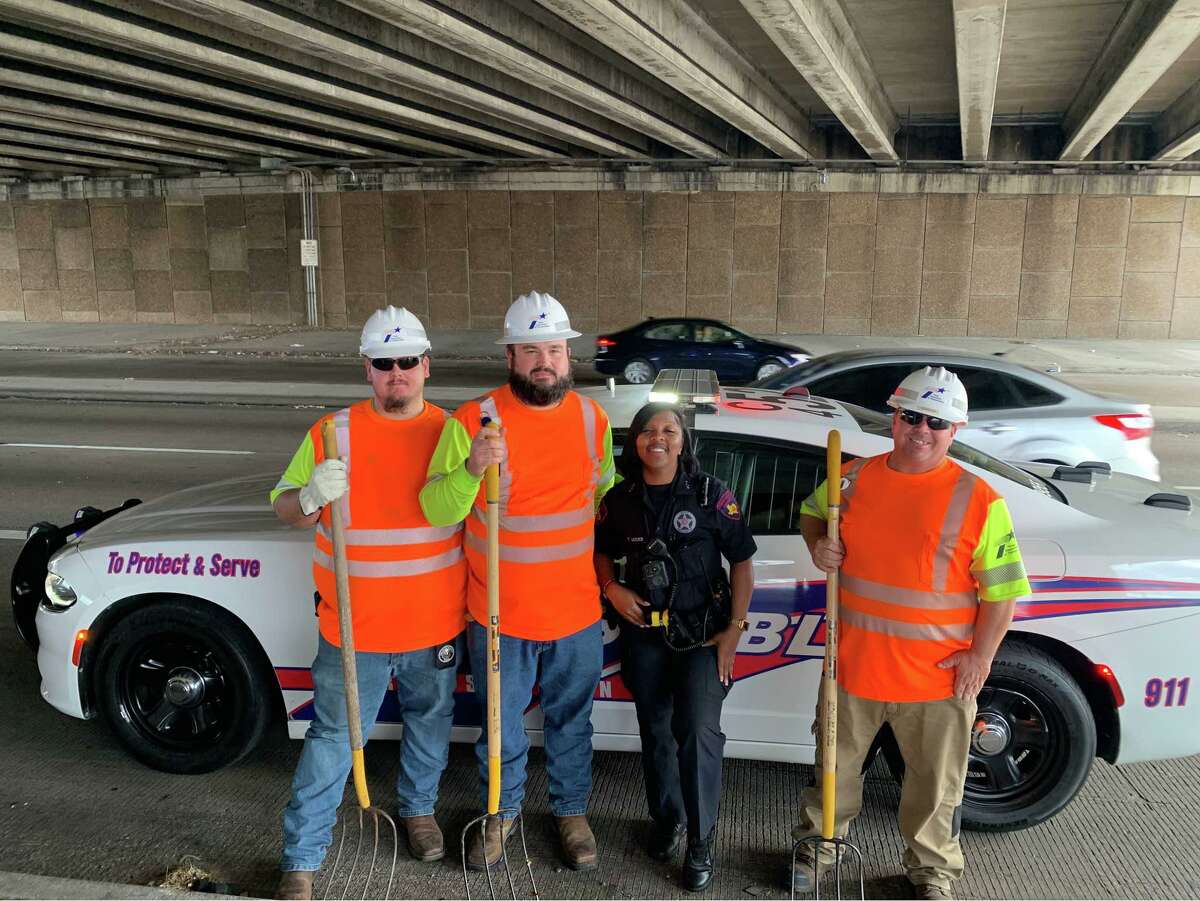 Deputies with Harris County Precinct 4 Constable’s Office recently assisted Texas Department of Transportation crews in clearing underpasses along State Highway 249 and FM 1960.