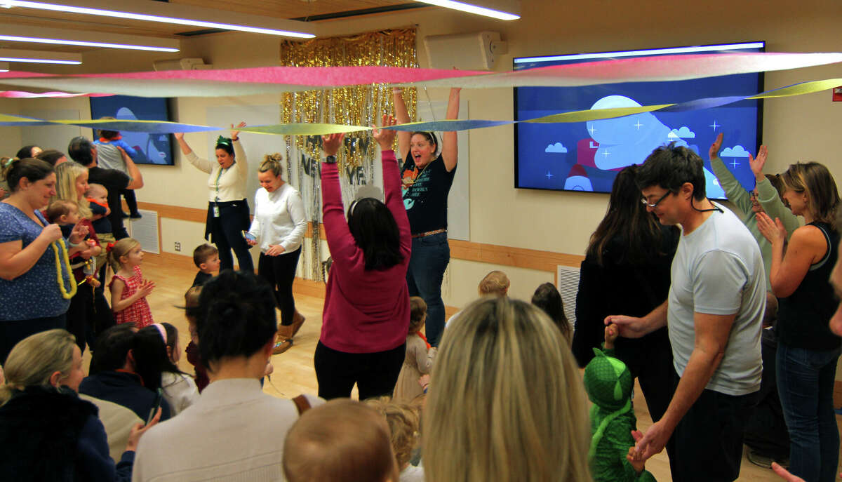 On Saturday, December 31, 2022, kids will have a chance to ring in the new year with a dance party and other fun activities inside the Marx Family Black Box Theater at the Greenwich Library in Greenwich, Connecticut.