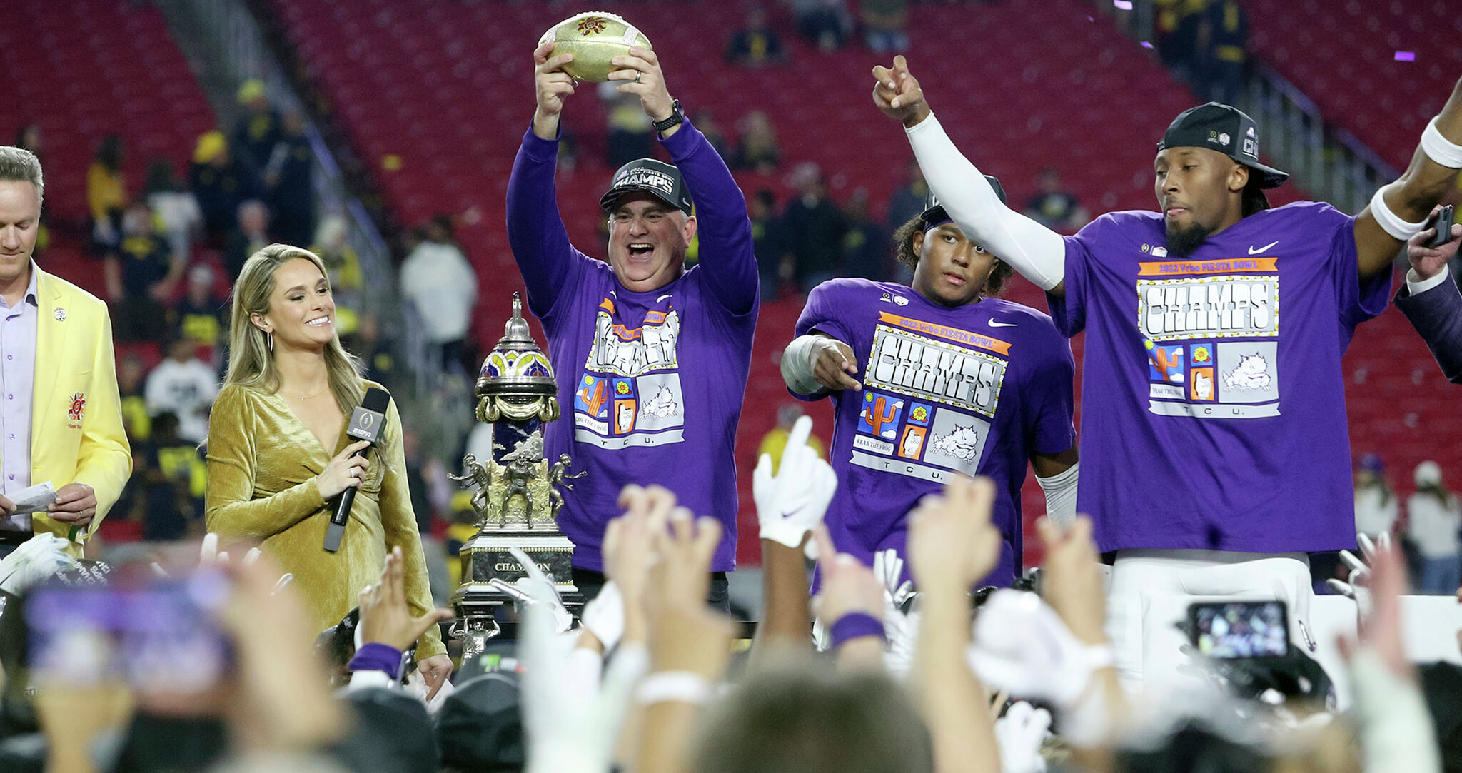 College Football Playoff Semifinal: Vrbo Fiesta Bowl Preview — TCU vs.  Michigan - THE TRANSFER PORTAL CFB