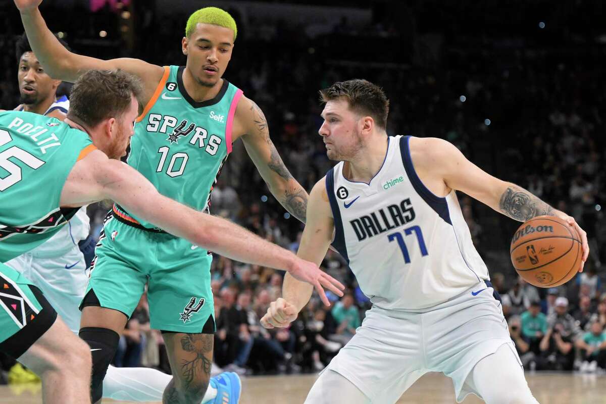 The Spurs’ Jeremy Sochan relished the chance to defend Mavericks superstar Luka Doncic during Saturday night’s loss to Dallas.
