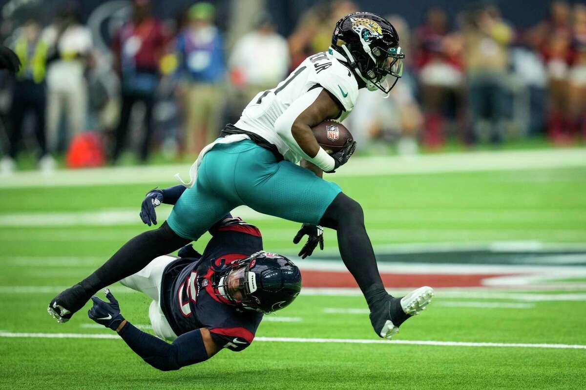 Jacksonville Jaguars running back Snoop Conner (24) is seen during warm ups  before an NFL football