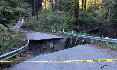 Highway 1 closures remain in Santa Cruz Big Sur area