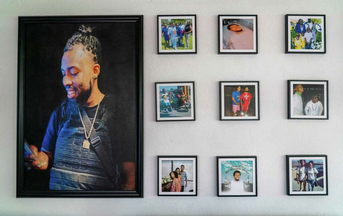 Photos of of Rob Adams at his father’s home. Adams died after being shot seven times by police in 2022 after a confrontation in a parking lot.