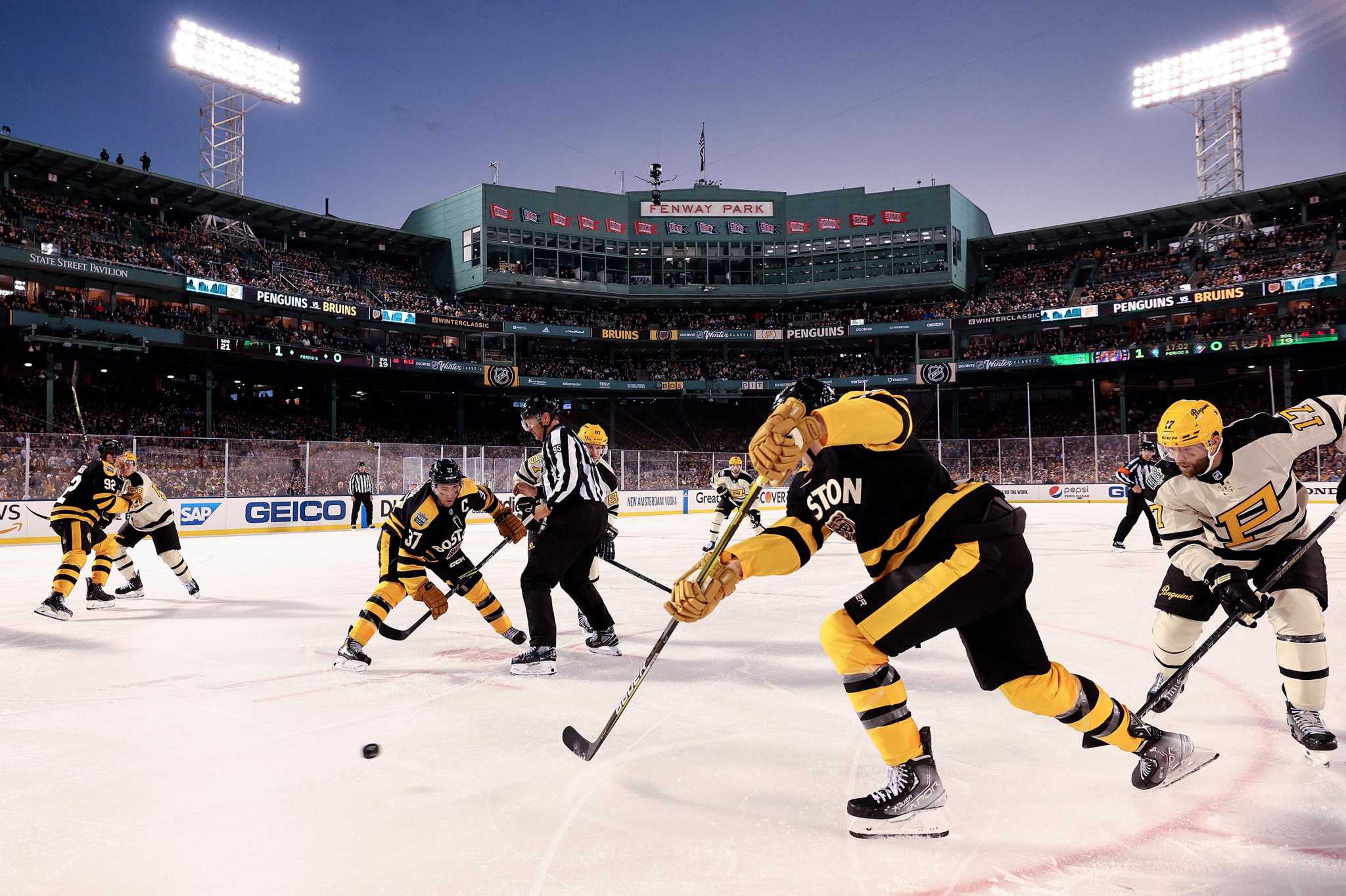 NHL roundup: DeBrusk leads Bruins past Penguins in Winter Classic