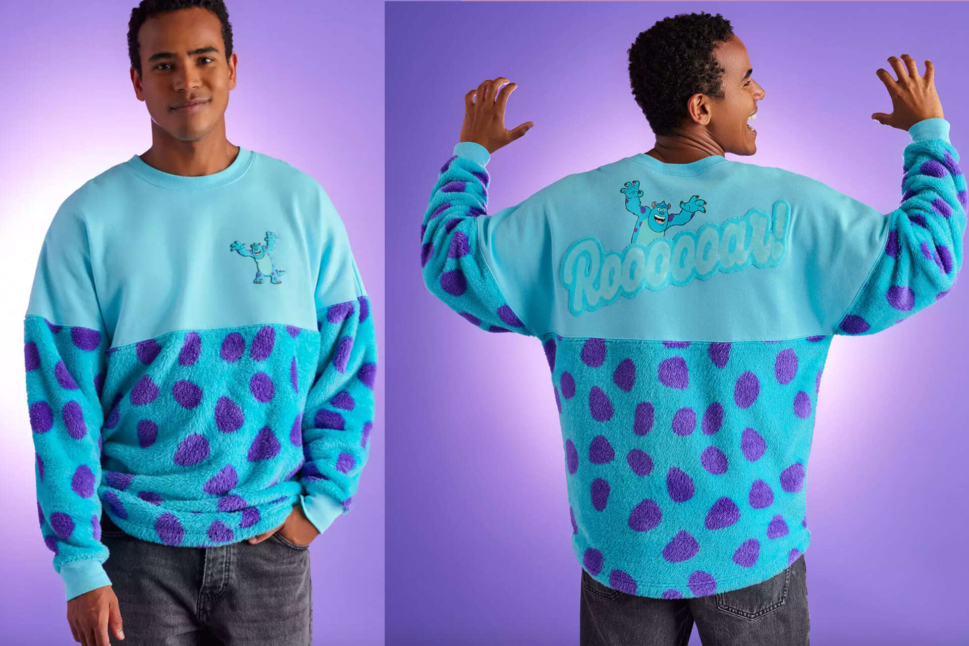 The fuzzy Sulley spirit jersey is finally available online