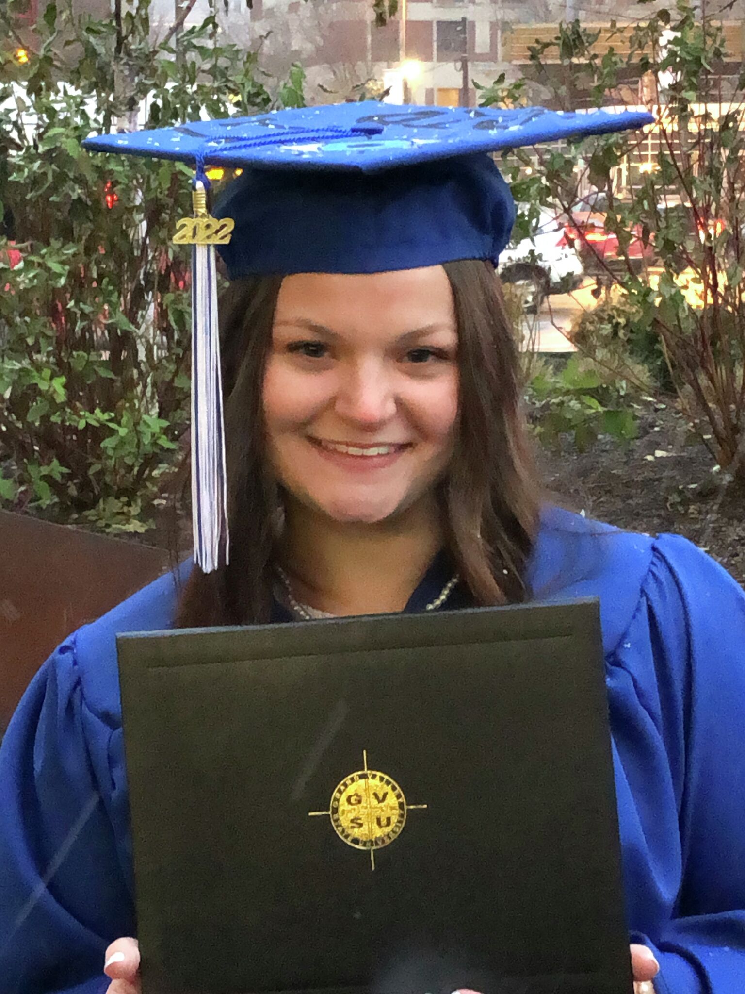 Sydnee Maxey of Onekama, Michigan graduated from Grand Valley State