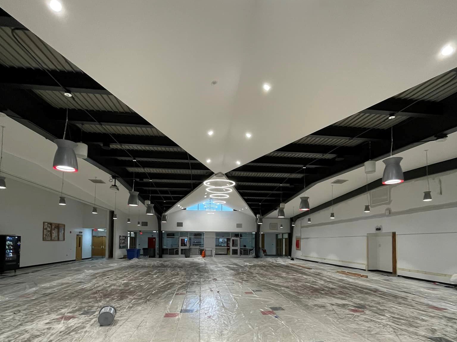 New paint for cafeteria, hallways at Benzie school