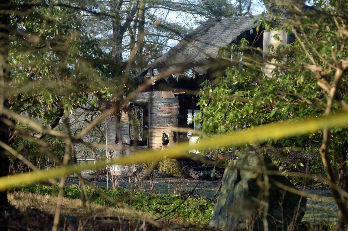 A home at 17 Shadblow Hill Road, in Ridgefield, was destroyed by a fire on Dec. 26 of last year. Jan. 4, 2023, Ridgefield, Conn.