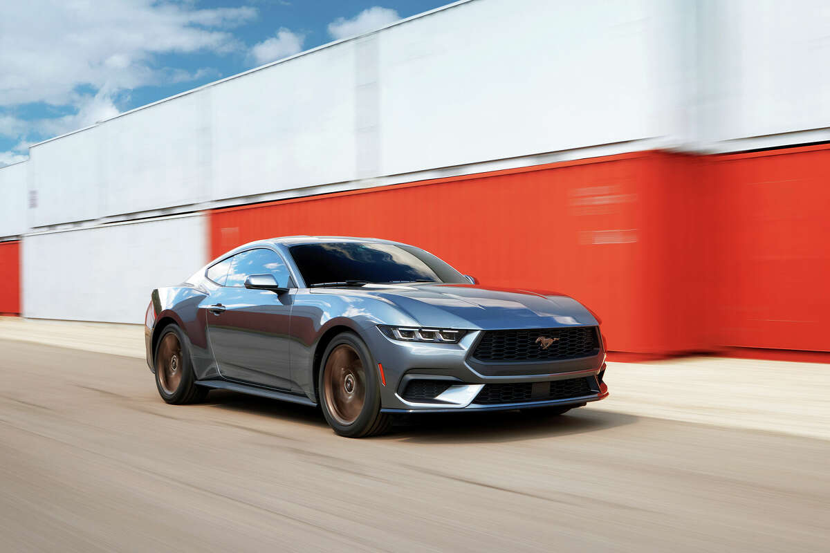 The 2024 Ford Mustang, a muscle car that might be the last V8-powered Mustang from the brand.