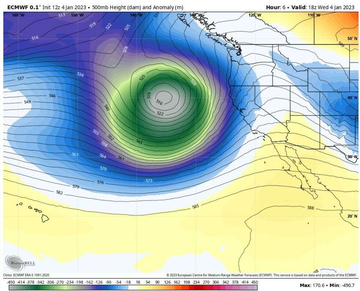 Photos show sheer power and beauty of the bomb cyclone off California