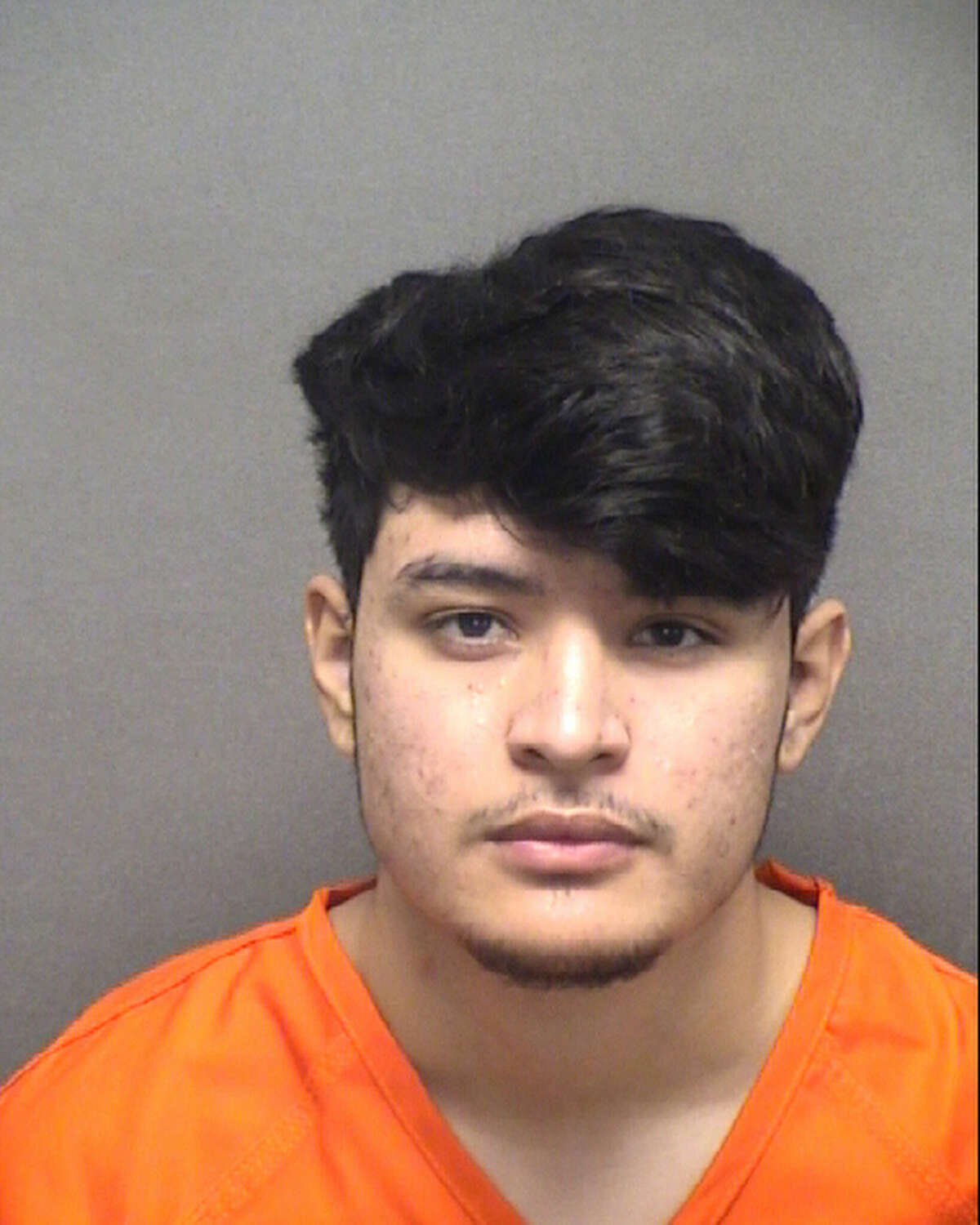 Bexar County Sheriff's Department cadet Ricardo Gutierrez, seen in a Bexar County jail booking photo provided Jan. 4, 2023, was arrested Jan. 3, 2023 and charged with family assault after he allegedly got into an argument with his girlfriend and choked her, according to a press release.