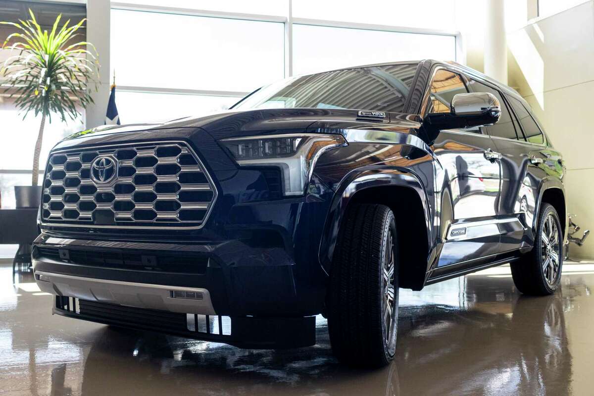 Toyota’s latest vehicle, the Sequoia, is pictured at Toyota Motor Manufacturing Texas in San Antonio in TX, on Sept. 20, 2022. The Sequoia will be joining the lineup of Toyota vehicles made in the San Antonio plant.