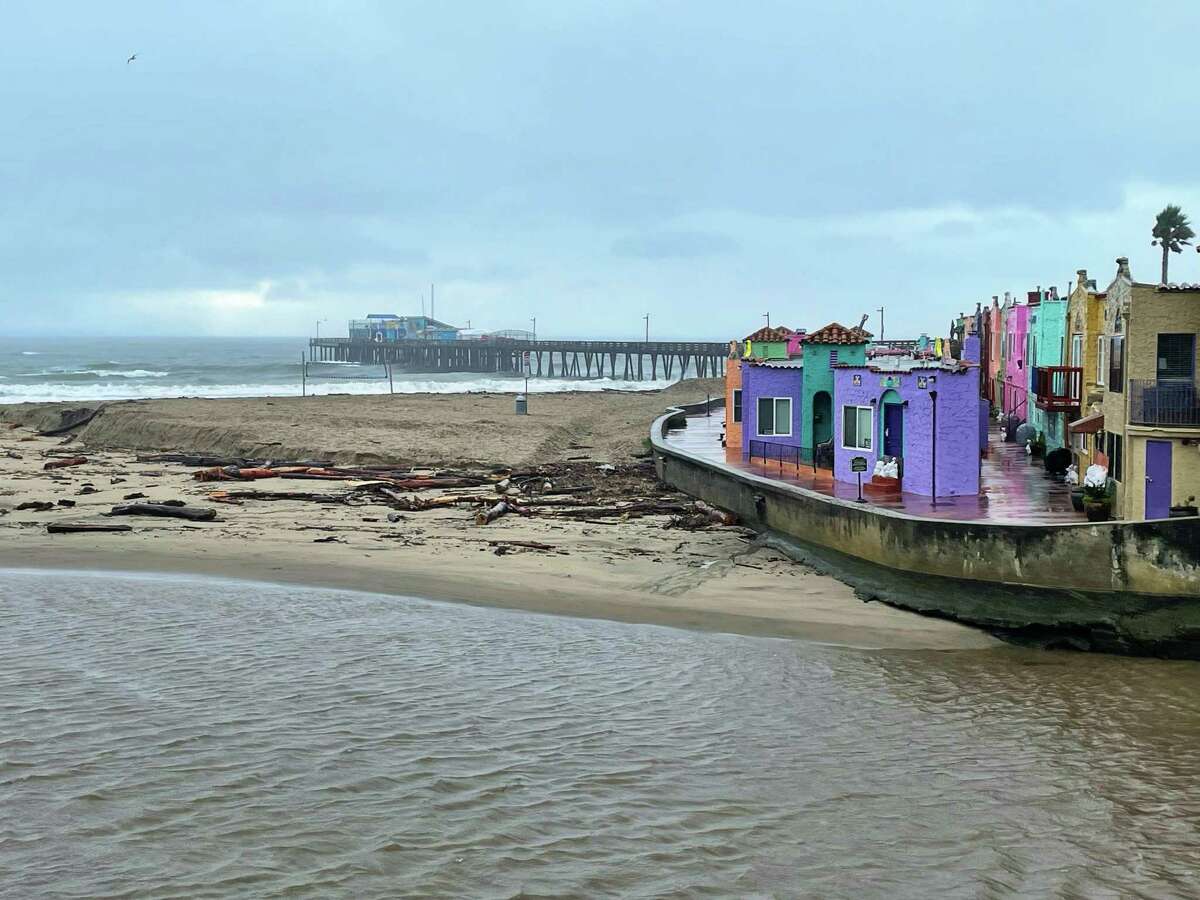The village of Capitola, pictured here on Wednesday, Jan. 3, 2023, was expected to be hit hard by this week's storms.