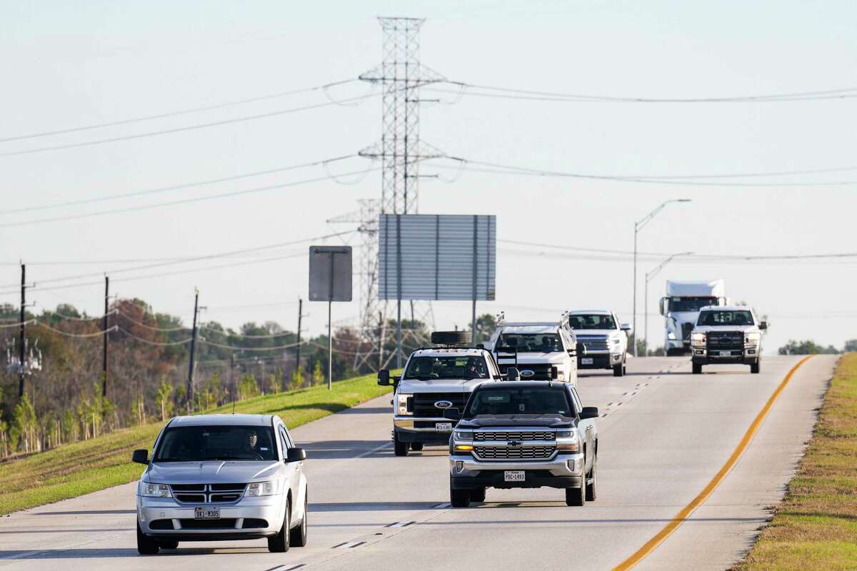 Traffic moves along the Grand Parkway on Thursday, Jan. 5, 2023 in Houston. TxDOT plans to add a third lane in each direction along the Grand Parkway, from Interstate 45 to Texas 249. Work could start in 2023, if approved, and be followed by more widening between Interstate 10 and U.S. 290 in 2026.