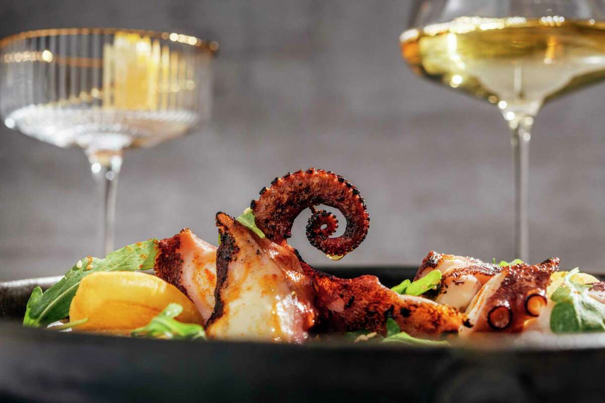 Charcoal roasted octopus will be on the menu at Little’s Oyster Bar, the restaurant in the former Little Pappas Seafood House at 3001 S. Shepherd opening in spring 2023.