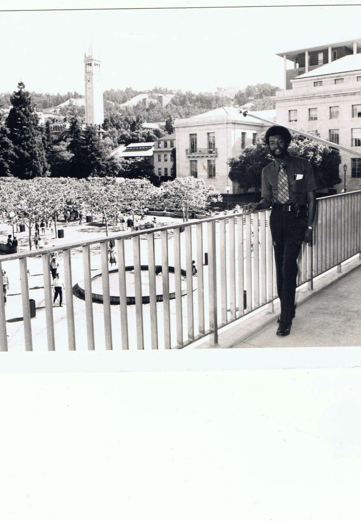 Herb Permillion on the UC Berkeley campus during his years as an IBM typewriter technician.