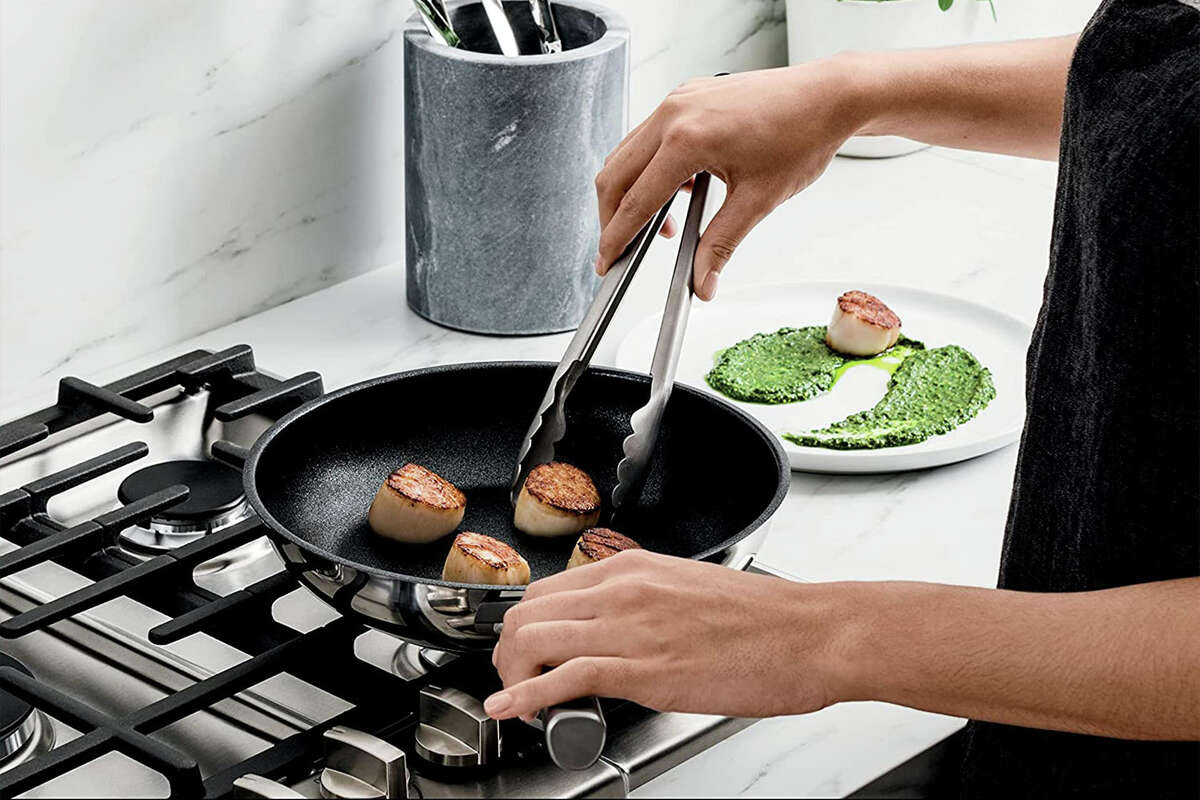 This set of nonstick fry pans is on sale on Woot!