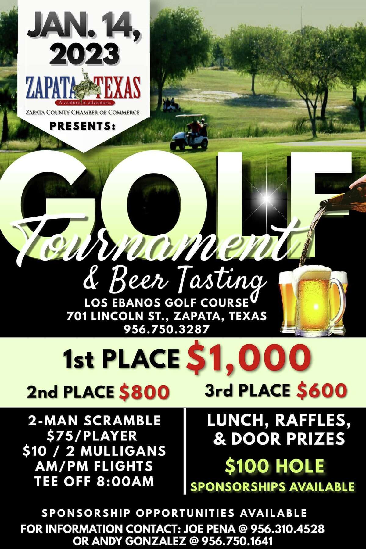 Zapata Chamber of Commerce to hold its first golf tournament