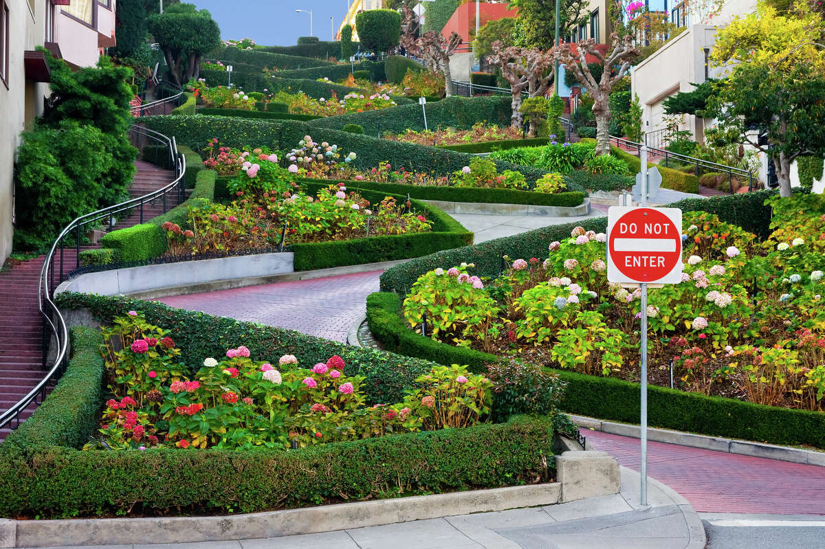 Lombard Street, arguably one of San Francisco's most famous streets.