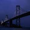 “湾灯”——海湾大桥上的巨大的照明艺术装置,将黑暗3月除非财力雄厚的慈善家的一步。