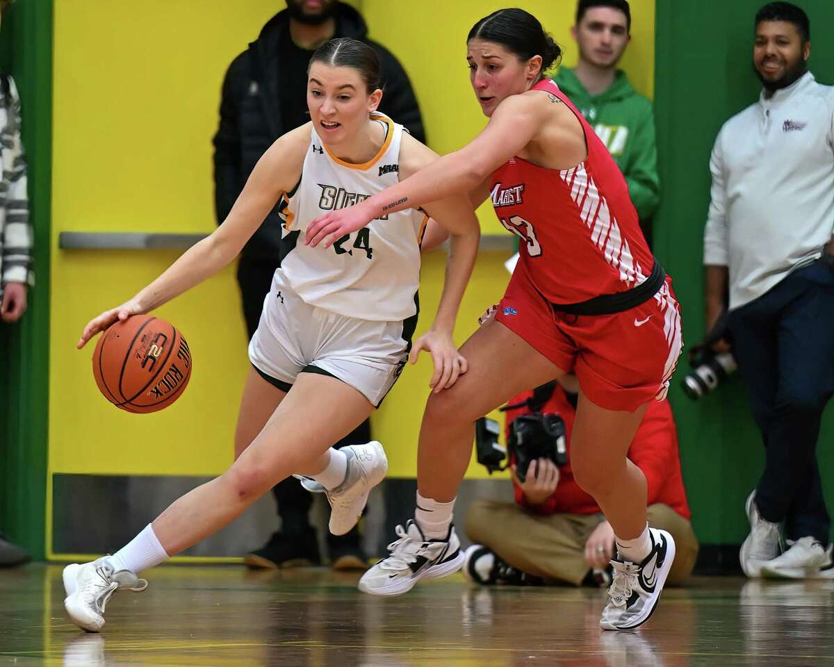 Siena freshman point guard Elisa Mevius, who averages 10.5 points and four assists per game, was named MAAC women's Rookie of the Year on Wednesday.