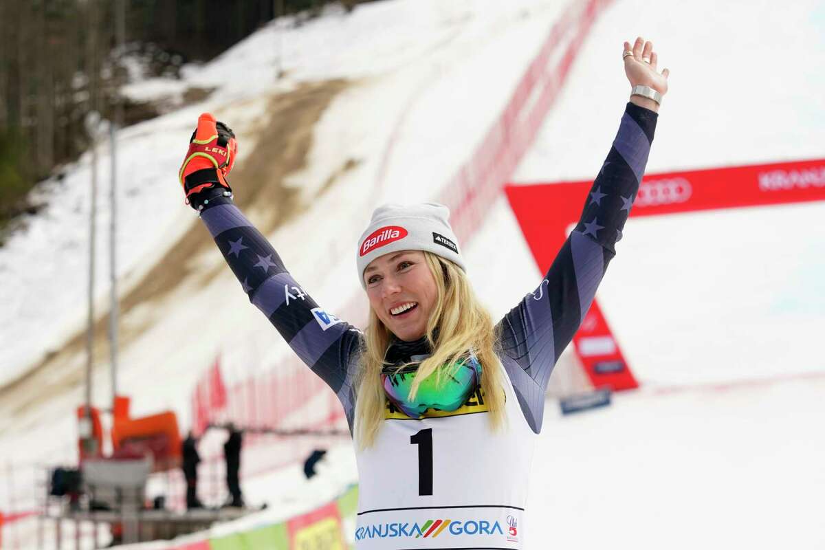 Mikaela Shiffrin emotional after matching Lindsey Vonn's record