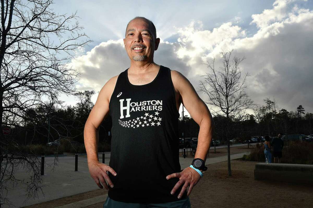Prostate cancer survivor Jesse Sarabia trains at Memorial Park Saturday Jan. 07,2022.