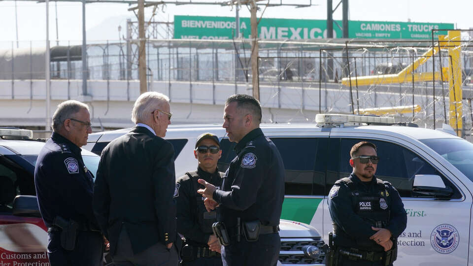Story photo for Facing political weakness over border and immigration, Biden visits El Paso
