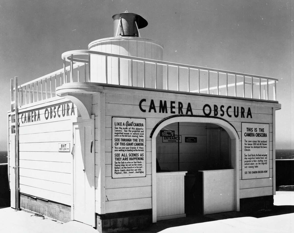 A photograph of the Camera Obscura in 1951.